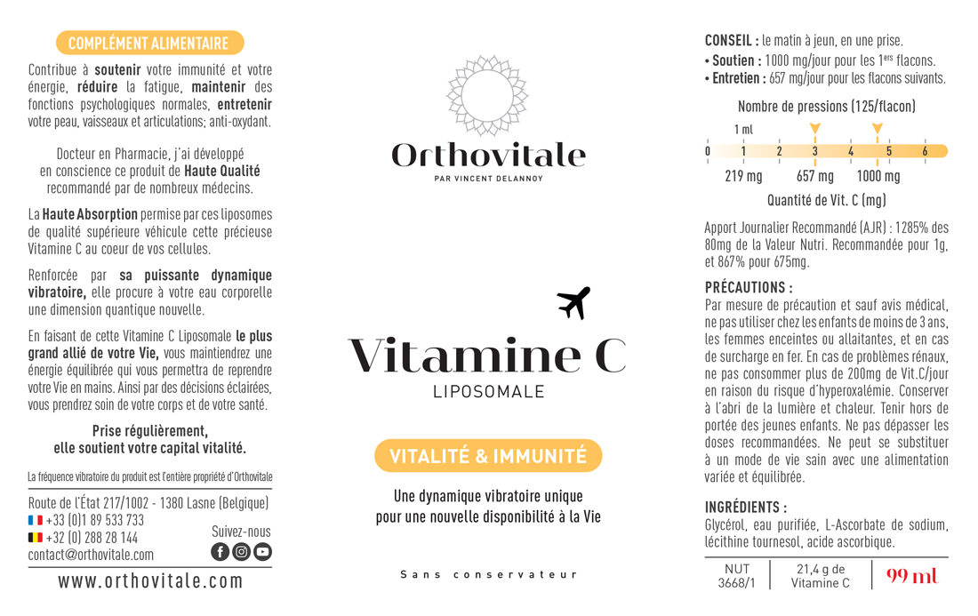 Vitamine C Liposomale qualité supérieure